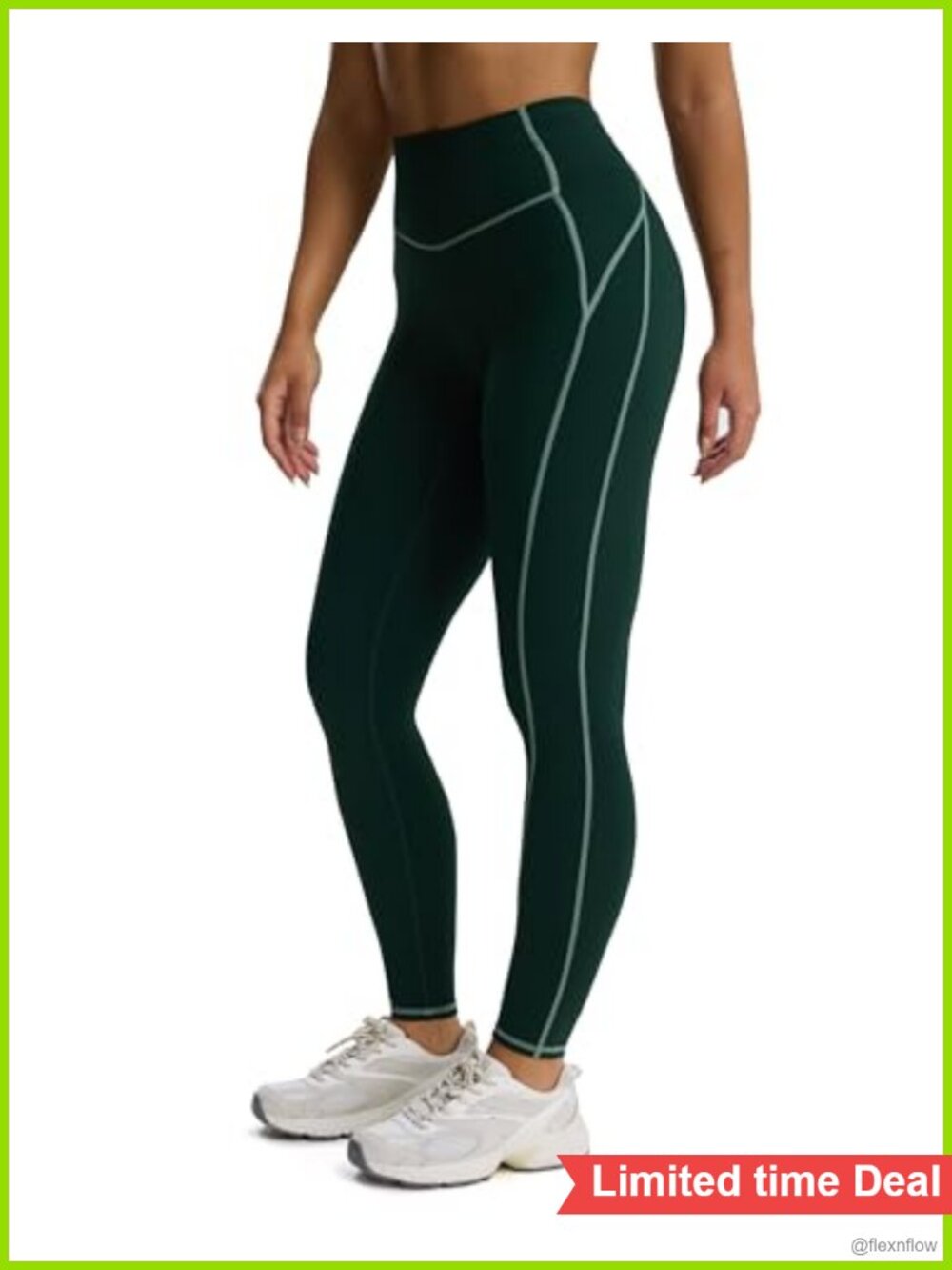High Waist Compression Yoga Leggings 26" 75% Nylon 25% Spandex 4-Way Stretch
